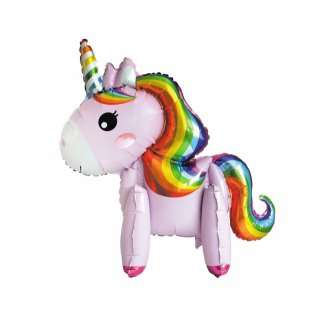 Foliový balónek Unicorn - růžový,  65cm