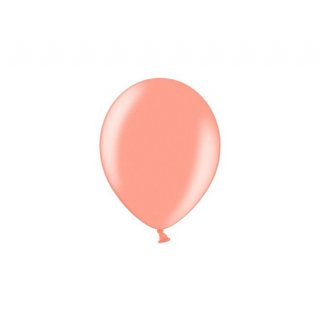 Latexový balónek metalický, rosegold barva, velikost 30cm (zn. StrongBalloons)