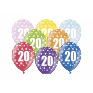 Balónek, mix barev, 20 let, 30 cm