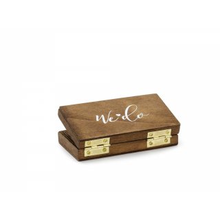 Dřevěná krabička na prstýnky, 10 x 5,5 cm