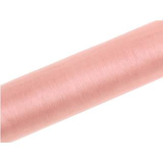Organza, sladce růžová, 16cm šířka / délka 9m (zn. PartyDeco)