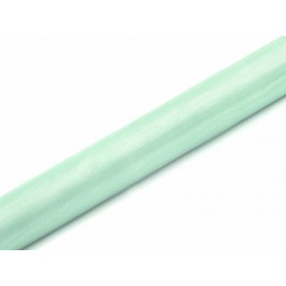 Organza, světle mentolová, šířka 36cm / délka 9m (zn. PartyDeco)