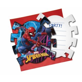 Pozvánka na oslavu SPIDERMAN, 6 ks