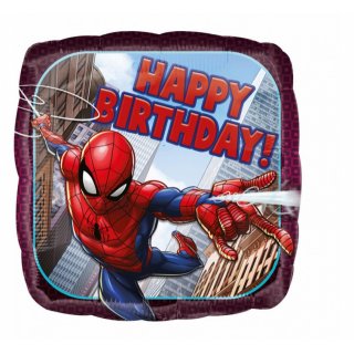 Fóliový balónek Spiderman - Happy Birthday, velikost 45cm (zn. Amscan)