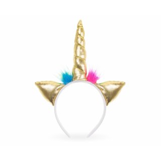 Čelenka Jednorožec / Unicorn - zlatá barva (zn. Godan)