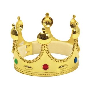 Královská koruna, dětská, zlatá barva (zn. BOLAND)