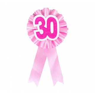 Brož růžová "30"