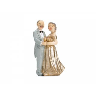 Dortová figurka Výročí - Zlatá svatba, 12cm