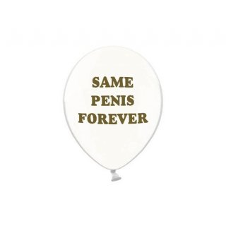 Latexové balónky SAME PENIS FOREVER - na rozlučku se svobodu, velikost 30cm (zn. PartyDeco)