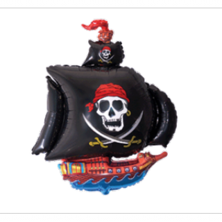 Foliový balónek Pirátská loď, 36 cm