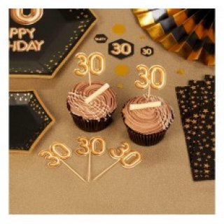 Zápich do cupcake 30 let, set 20ks (zn. Godan)