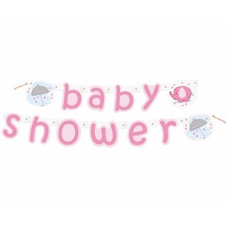 Banner "Baby shower", růžový