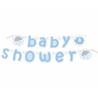 Banner "Baby shower", modrý