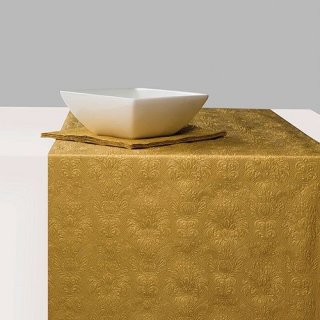 Běhoun na stůl, zlatá. 0,33x6m