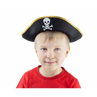 Pirátský klobouk, zlatý lem
