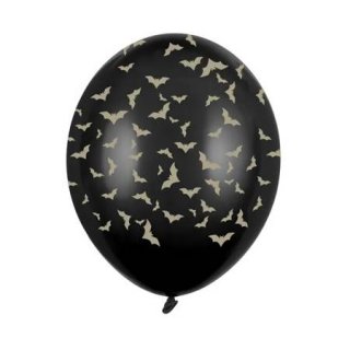 Balónky 30 cm, netopýři, pastelově černá