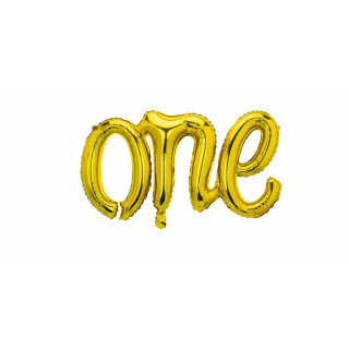 Fóliový balónek "One" zlatý