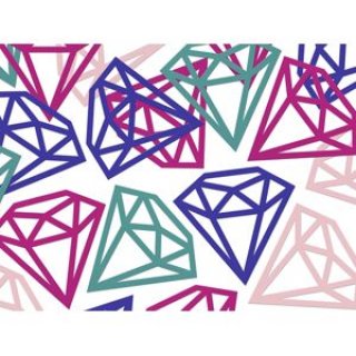 Papírové konfety - diamanty