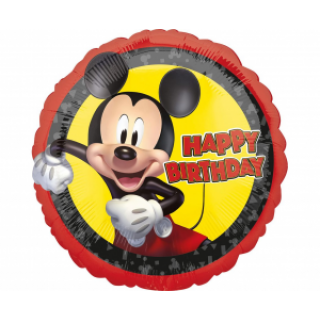 Fóliový balónek - Mickey Mouse Happy Birthday, velikost 46 cm (zn. Asmscan)