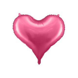 Fóliový balónek Srdce, 75x64,5 cm, růžový