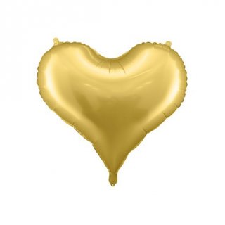 Fóliový balónek “Srdce” ZLATÝ, 75x64 cm
