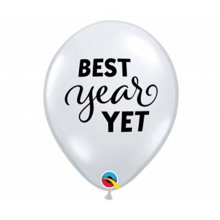 Balónek latexový „Zatím nejlepší rok“, 28 cm, 25 ks