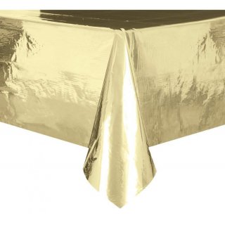 Ubrus fóliový, zlatý, lesklý 137x213 cm