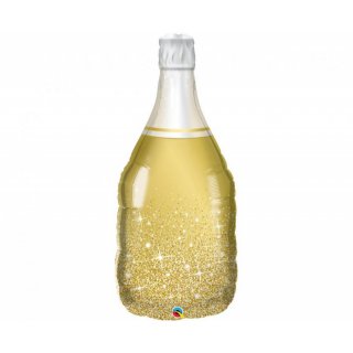 Fóliový balónek Zlatá láhev šampaňského, 99 cm