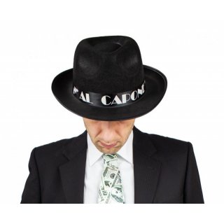 Klobouk "Al Capone", černý