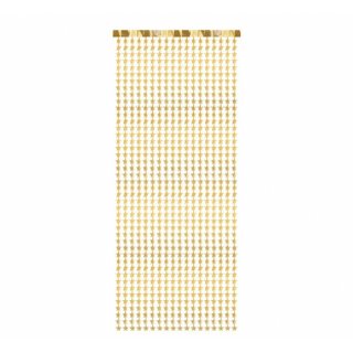 Závěs - Hvězdy, zlatá, 100x245 cm