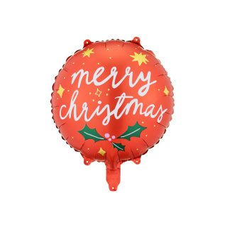 Veselé Vánoce fóliový balónek, 45 cm, mix
