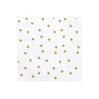 Ubrousky Hvězdy, zlaté, 33x33cm