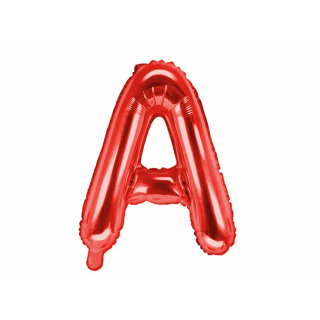 Fóliový balónek Písmeno ''A'', 35cm, červený
