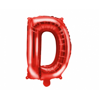 Fóliový balónek Písmeno ''D'', 35cm, červený