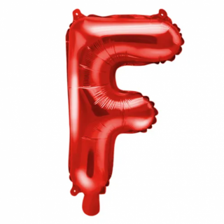 Fóliový balónek Písmeno ''F', 35cm, červený