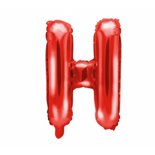 Fóliový balónek Písmeno ''H', 35cm, červený