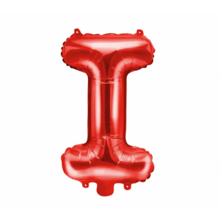 Fóliový balónek Písmeno ''I', 35cm, červený