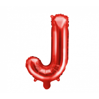 Fóliový balónek Písmeno ''J', 35cm, červený