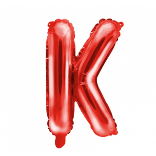 Fóliový balónek Písmeno ''K', 35cm, červený