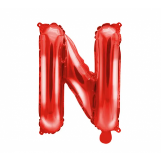 Fóliový balónek Písmeno ''N', 35cm, červený