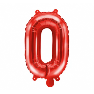 Fóliový balónek Písmeno ''O', 35cm, červený