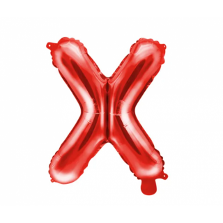 Fóliový balónek Písmeno ''X'', 35cm, červený