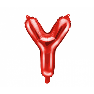 Fóliový balónek Písmeno ''Y'', 35cm, červený