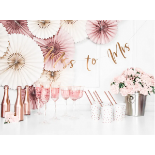 Baner "Miss to Mrs", rose gold