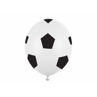 Balónky 30cm, fotbalové, 6ks
