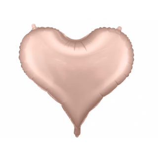 Fóliový balónek Srdce, 75x64,5 cm, růžové zlato
