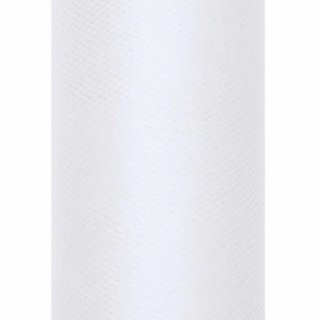 Tyl čistý, bílý, 0,5 x 9m