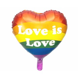 Fóliový balónek Love is Love, 35cm, mix
