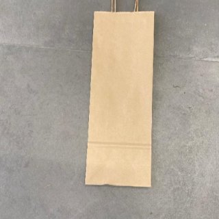 Papírová taška na víno 14 x 9 x 39 cm, havana