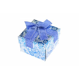 Dárková krabička pro prstýnek - Modrá